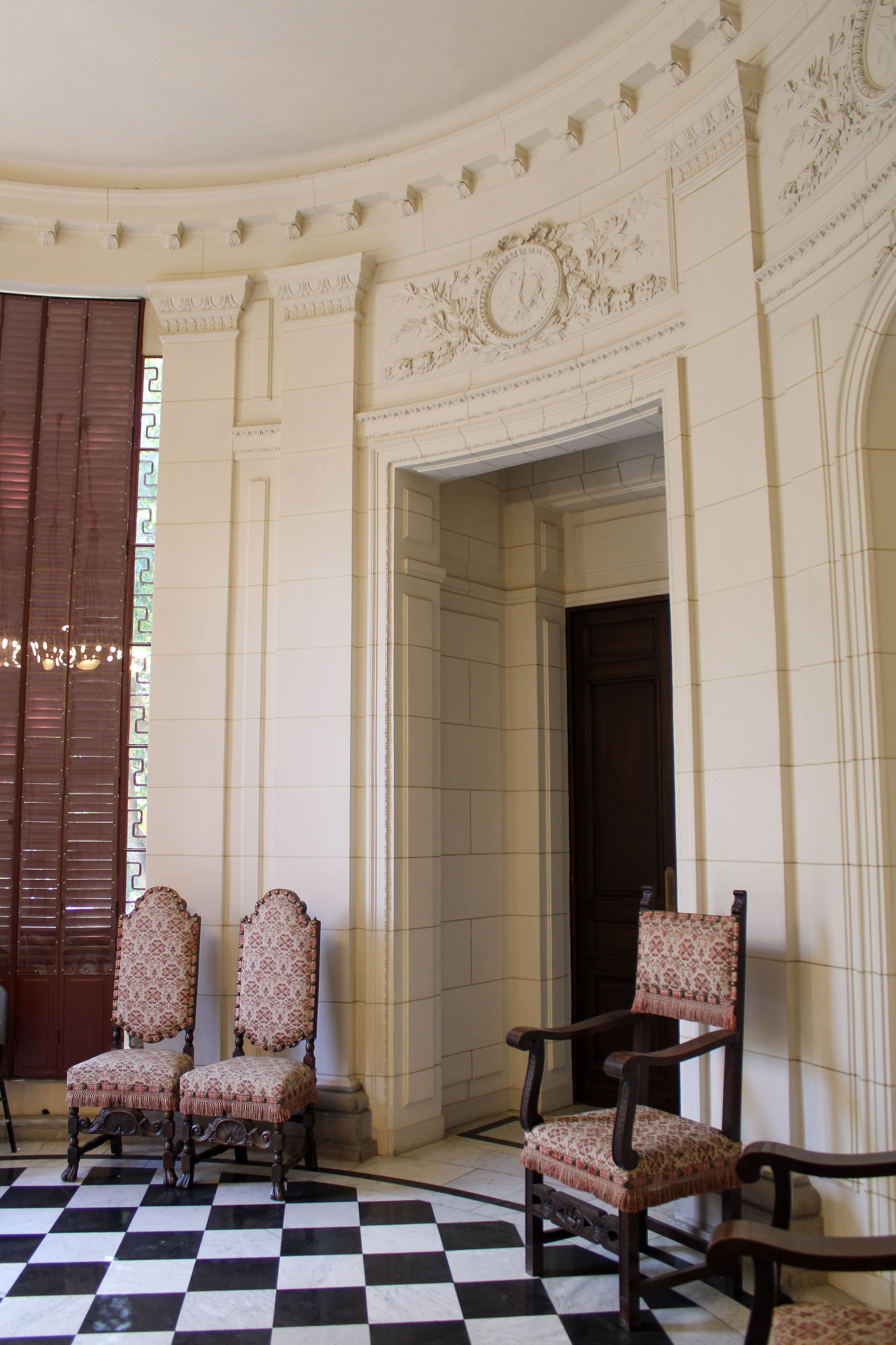 Private residential interior requiring discreet security coverage